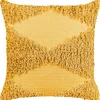 Almofada Decorativa Em Algodao Amarelo 45 X 45 Cm Rhoeo