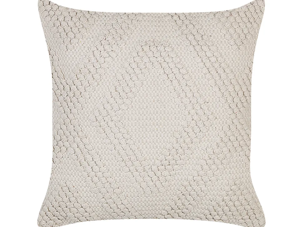 Almofada Decorativa Em Algodao Branco 45 X 45 Cm Catalpa