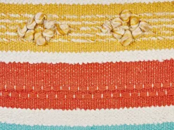 Almofada Decorativa Em Algodao Multicolor As Riscas 45 X 45 Cm Dicliptera