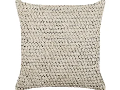 Almofada Decorativa Em Algodao Creme 45 X 45 Cm Howea