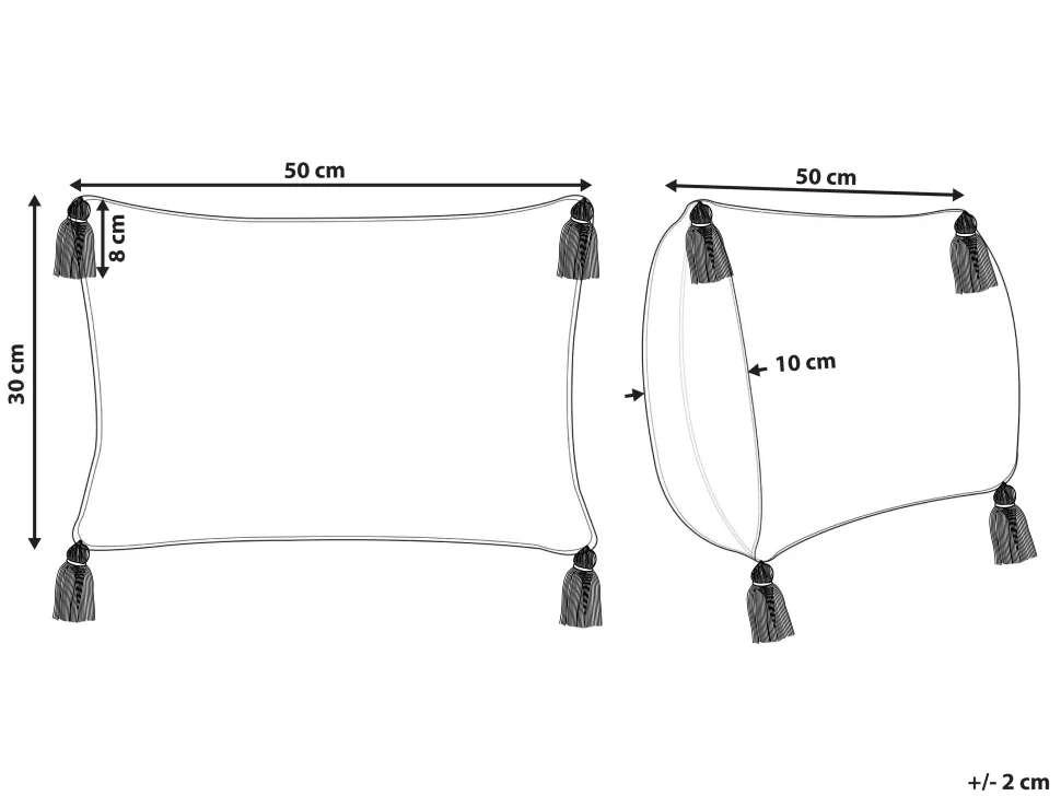 Almofada Decorativa Em Algodao Creme Com Padrao Geometrico 30 X 50 Cm Incana