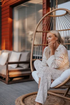 Almofada Decorativa Em Algodao Creme 45 X 45 Cm Pellaea