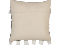 Almofada Decorativa Em Algodao Branco E Cinzento 45 X 45 Cm Brahea