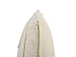 Almofada Decorativa Em Algodao Creme Com Padrao Abstrato 45 X 45 Cm Pleione