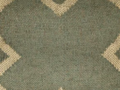 Almofada Decorativa Em Juta Verde Azeitona E Creme 30 X 50 Cm Gopi