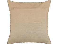 Almofada Decorativa Em Juta Creme 45 X 45 Cm Begonia