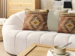 Almofada Decorativa Em Juta Multicolor 45 X 45 Cm Beel