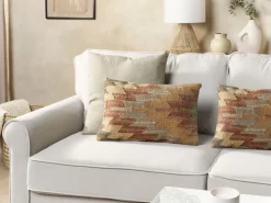 Almofada Decorativa Em Juta Multicolor 30 X 50 Cm Deepor