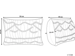 Almofada Decorativa Em Macrame De Algodao Rosa 30 X 50 Cm Kiris