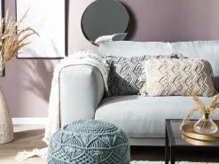 Almofada Decorativa Em Macrame De Algodao Cinzento 30 X 45 Cm Kirikkale