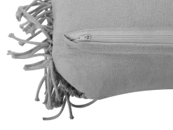 Almofada Decorativa Em Macrame De Algodao Cinzento 30 X 45 Cm Kirikkale