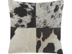 Almofada Decorativa Em Pele Cinzenta 45 X 45 Cm Marady