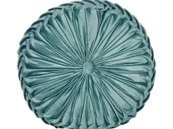 Almofada Decorativa Em Veludo Azul Esverdeado 40 Cm Udala