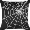 Almofada Decorativa Em Veludo Preto E Branco 45 X 45 Cm Lycoris