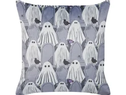 Almofada Decorativa Em Veludo Cinzento 45 X 45 Cm Fanate