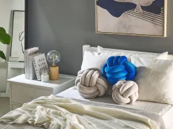 Almofada Decorativa Em Veludo Cinzento 30 X 30 Cm Malni