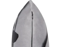 Almofada Decorativa Em Veludo Cinzento 45 X 45 Cm Oradea