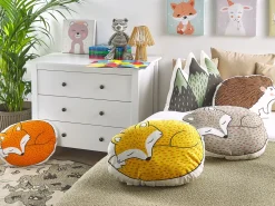 Almofada Decorativa Infantil Castanha Com Ourico 46 X 36 Cm Benagulru