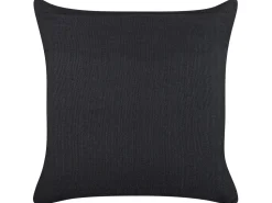 Almofada Decorativa Padrao Floral Em Veludo Verde E Preto 45 X 45 Cm Osmunda