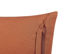 Almofada Decorativa Padrao Geometrico Em Algodao Laranja 35 X 55 Cm Orlaya