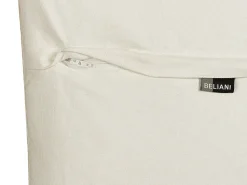 Almofada Decorativa Tufada Em Algodao Creme E Preto 50 X 50 Cm Khora