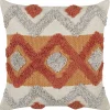 Almofada Decorativa Tufada Em Algodao Multicolor 45 X 45 Cm Brevifolia