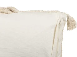 Almofada Decorativa Tufada Em Algodao Creme 45 X 45 Cm Avium
