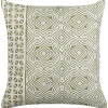 Almofada Decorativa Verde Claro E Branco 45 X 45 Cm Larics