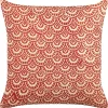 Almofada Decorativa Vermelha E Branca 45 X 45 Cm Rhus