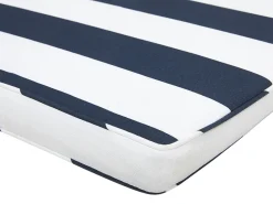 Almofada Para Banco De Jardim 152 X 54 X 5 Cm Azul E Branca Vivara