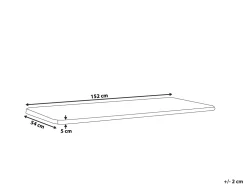 Almofada Para Banco De Jardim Taupe 152 X 54 X 5 Cm Vivara