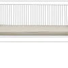 Almofada Para Banco De Jardim Taupe 112 X 54 X 5 Cm Vivara