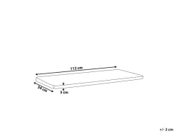 Almofada Para Banco De Jardim Taupe 112 X 54 X 5 Cm Vivara