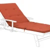 Almofada Para Espreguicadeira De Jardim 188 X 59 X 5 Cm Terracota Toscana/Java