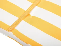 Almofada Para Espreguicadeira De Jardim Amarelo E Branco Cesana