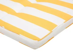 Almofada Para Espreguicadeira De Jardim Amarelo E Branco Cesana
