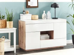 Aparador / Secretaria De Escritorio Branco Goran