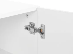 Aparador Com 2 Gavetas E 1 Porta Branco E Cor De Madeira Clara Fili