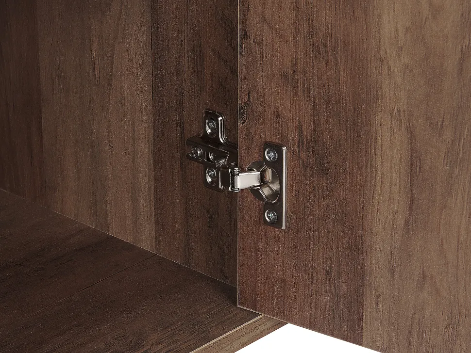 Aparador Com 3 Gavetas E 2 Portas Castanho Claro Ulika