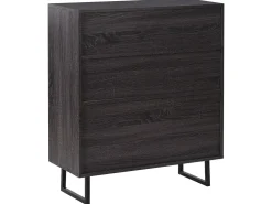 Aparador Com 2 Gavetas E 3 Portas Cor De Madeira Escura Maine