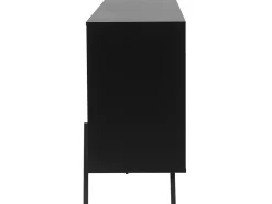 Aparador Com 3 Gavetas E 2 Portas Cor De Madeira Escura Blackpool