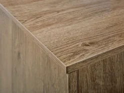 Aparador Com 3 Gavetas E 1 Porta Cor De Madeira Clara Arietta