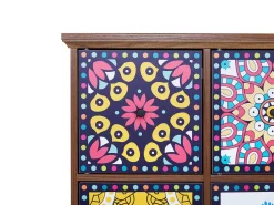 Aparador Com 3 Gavetas E 6 Portas Multicolor Kuma