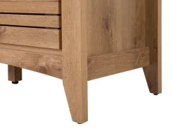 Aparador Com 3 Gavetas E 1 Porta Cor De Madeira Clara Agora