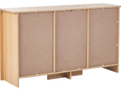 Aparador Com 3 Gavetas E 2 Portas Cor De Madeira Clara Lansin