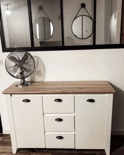 Aparador Com 3 Gavetas E 2 Portas Branco Stamford