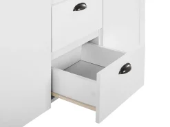 Aparador Com 3 Gavetas E 2 Portas Branco Stamford