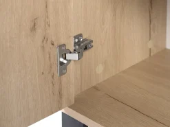 Aparador Com 3 Gavetas E 2 Portas Cor De Madeira Clara Elda