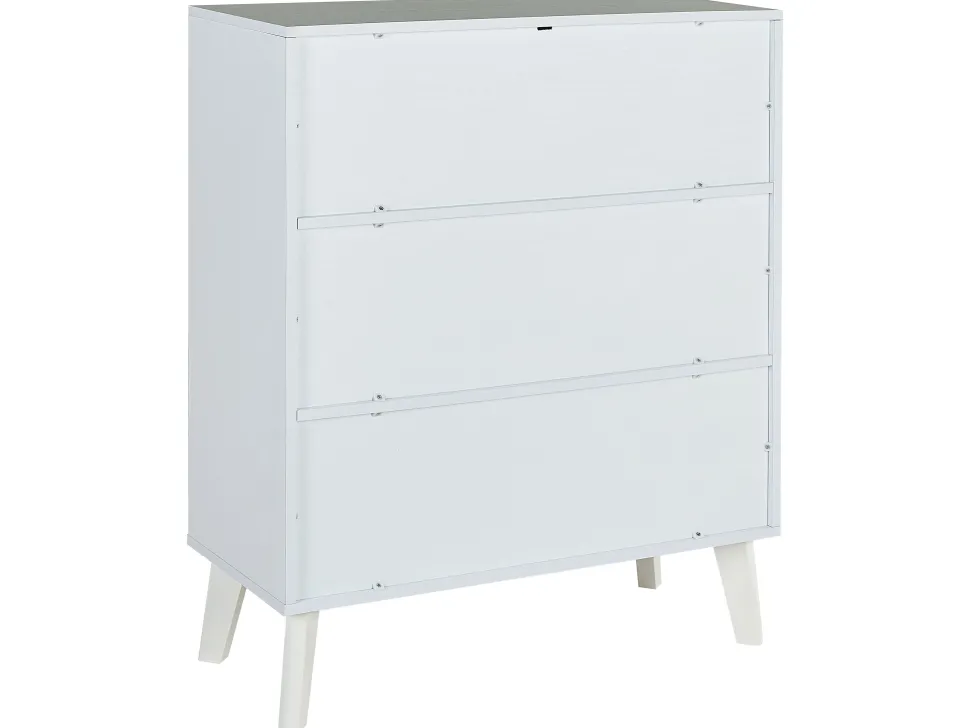 Aparador Com 2 Portas Branco E Creme Parton