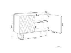 Aparador Com 2 Portas Branco Adante
